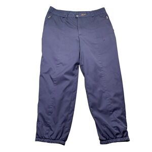 VTG Bogner Navy Blue Ski Pants Elastic Waist Palm Tree Lining Size 42 Hong Kong